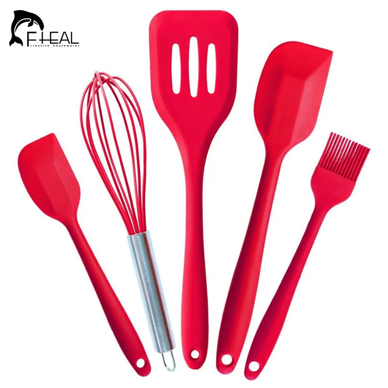FHEAL 5Pcs Silicone Pastry Cooking Baking Scraper Sets Pastry Healthy Oil Utensil Basting Brush Spatulas Kitchen Cooking Tools
FHEAL 5Pcs Silicone Pastry Cooking Baking Scraper Sets Pastry Healthy Oil Utensil Basting Brush Spatulas Kitchen Cooking Tools