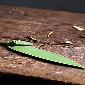 Ceramic Green Bamboo Leaves Incense Stick Holder Inserted Elegant Incense Waterfall Burner Holder Home Decor Gifts Zen Ornaments
Ceramic Green Bamboo Leaves Incense Stick Holder Inserted Elegant Incense Waterfall Burner Holder Home Decor Gifts Zen Ornaments