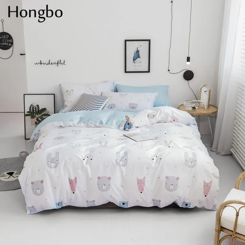 Hongbo Bear Dog Animal Pattern Quilt Cover Sets 100% Cotton Bedlinen Sheet Pillowcase Bedding Set
Hongbo Bear Dog Animal Pattern Quilt Cover Sets 100% Cotton Bedlinen Sheet Pillowcase Bedding Set