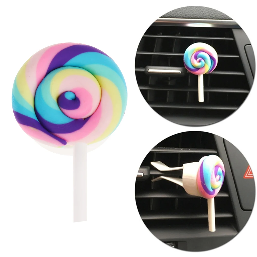 Car Air Freshener Cute Lollipop Rainbow Air Outlet Ornament Auto Perfume Car Styling
Car Air Freshener Cute Lollipop Rainbow Air Outlet Ornament Auto Perfume Car Styling