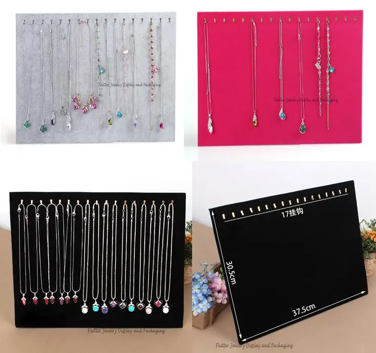 Large Black velvet 37.5 x 30.5cm Jewelry Dislay Rack Necklaces Showing Easel 17 Hook Hanger Foldable Bracelet Easel Showcase
Large Black velvet 37.5 x 30.5cm Jewelry Dislay Rack Necklaces Showing Easel 17 Hook Hanger Foldable Bracelet Easel Showcase