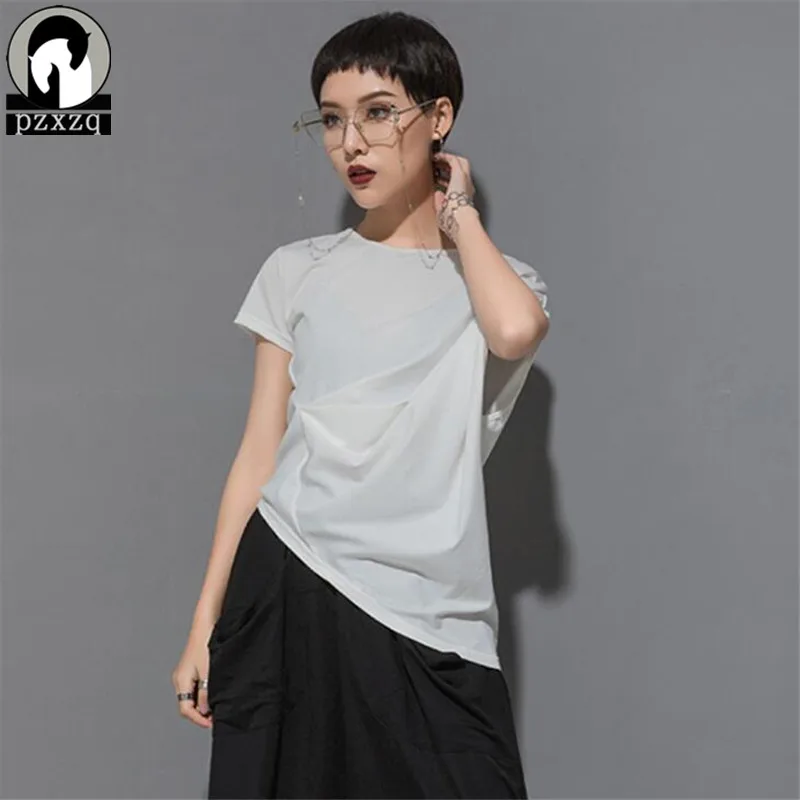 Fashion style t shirt women Hip hop style Summer women's short sleeve new T-shirt irregular asymmetric bat sleeve female
Fashion style t shirt women Hip hop style Summer women's short sleeve new T-shirt irregular asymmetric bat sleeve female