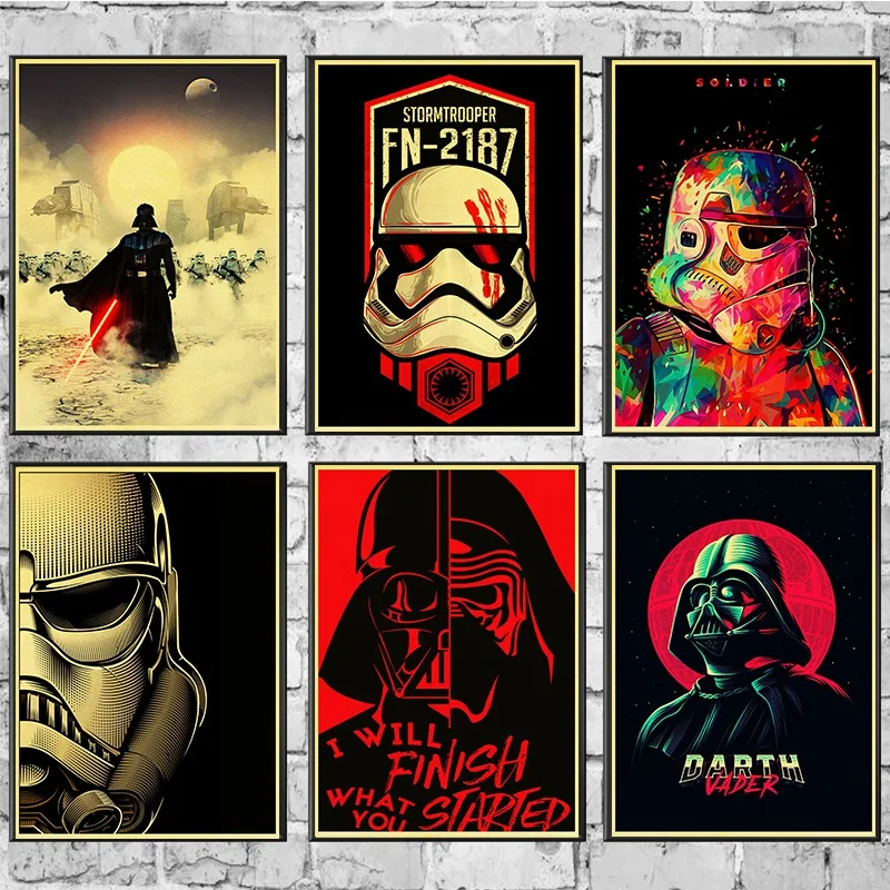 New Star Wars Series Vintage Poster Retro Art Clear Wall Decor For Bedroom Livingroom Kidsroom Printed Painting
New Star Wars Series Vintage Poster Retro Art Clear Wall Decor For Bedroom Livingroom Kidsroom Printed Painting