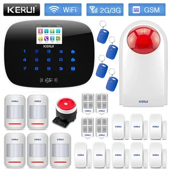 

KERUI W193 WiFi 3G GSM PSTN RFID Wireless Burglar Smart Home Security Alarm System With Outdoor Waterproof Siren Motion Detector