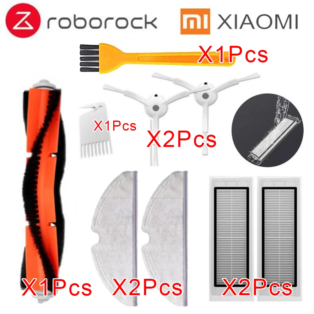Xiaomi Roborock Robot S50 S51 S55 Vacuum Cleaner Spare Parts Kits Mop Cloths Wet Mopping filter Side Brush Roll Brush Water Tank
Xiaomi Roborock Robot S50 S51 S55 Vacuum Cleaner Spare Parts Kits Mop Cloths Wet Mopping filter Side Brush Roll Brush Water Tank