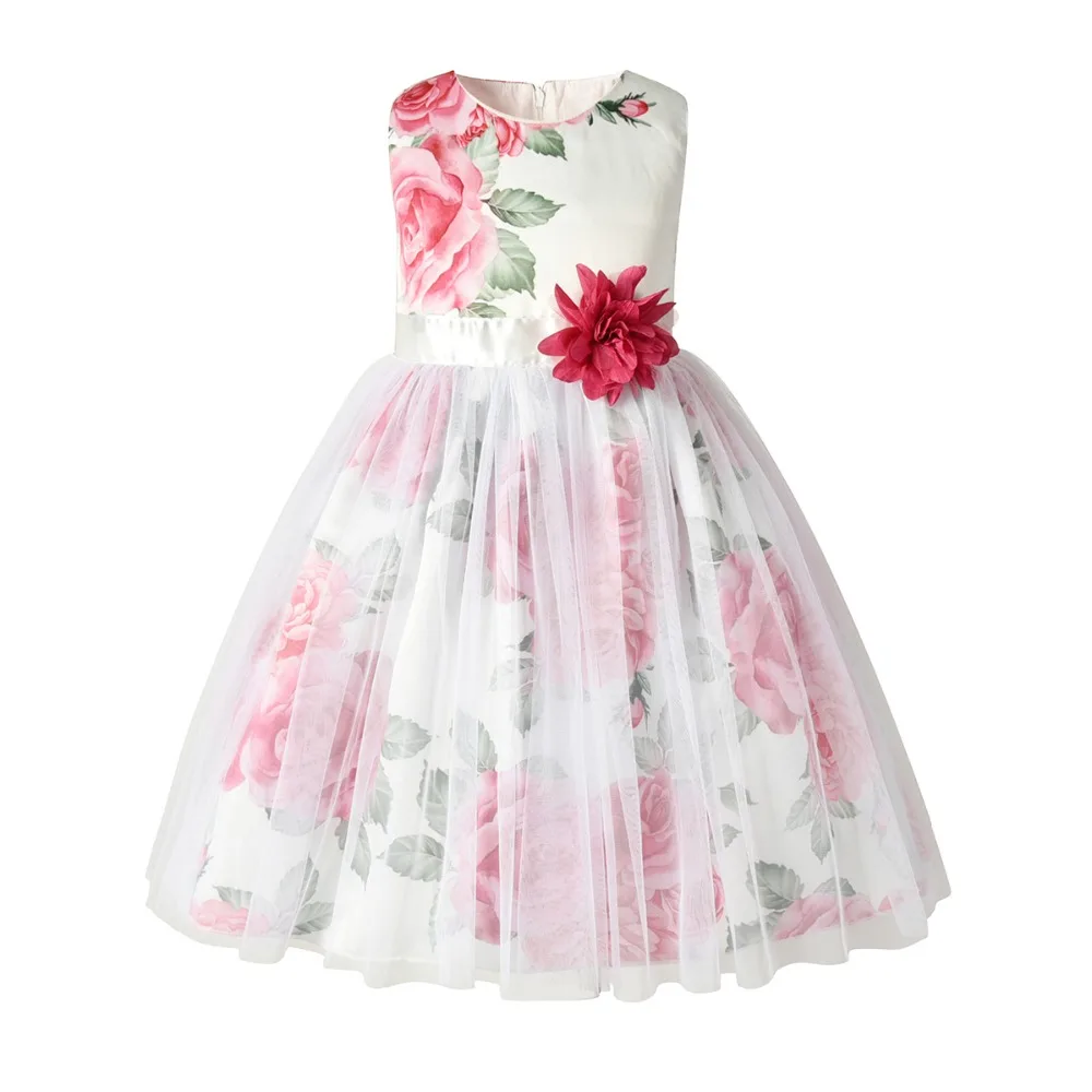 2019 Girl's Dresses Flower Printing Girl Lace Party Costume Child Summer Floral Dress Baby Girl Princess Luxurious Dress
2019 Girl's Dresses Flower Printing Girl Lace Party Costume Child Summer Floral Dress Baby Girl Princess Luxurious Dress