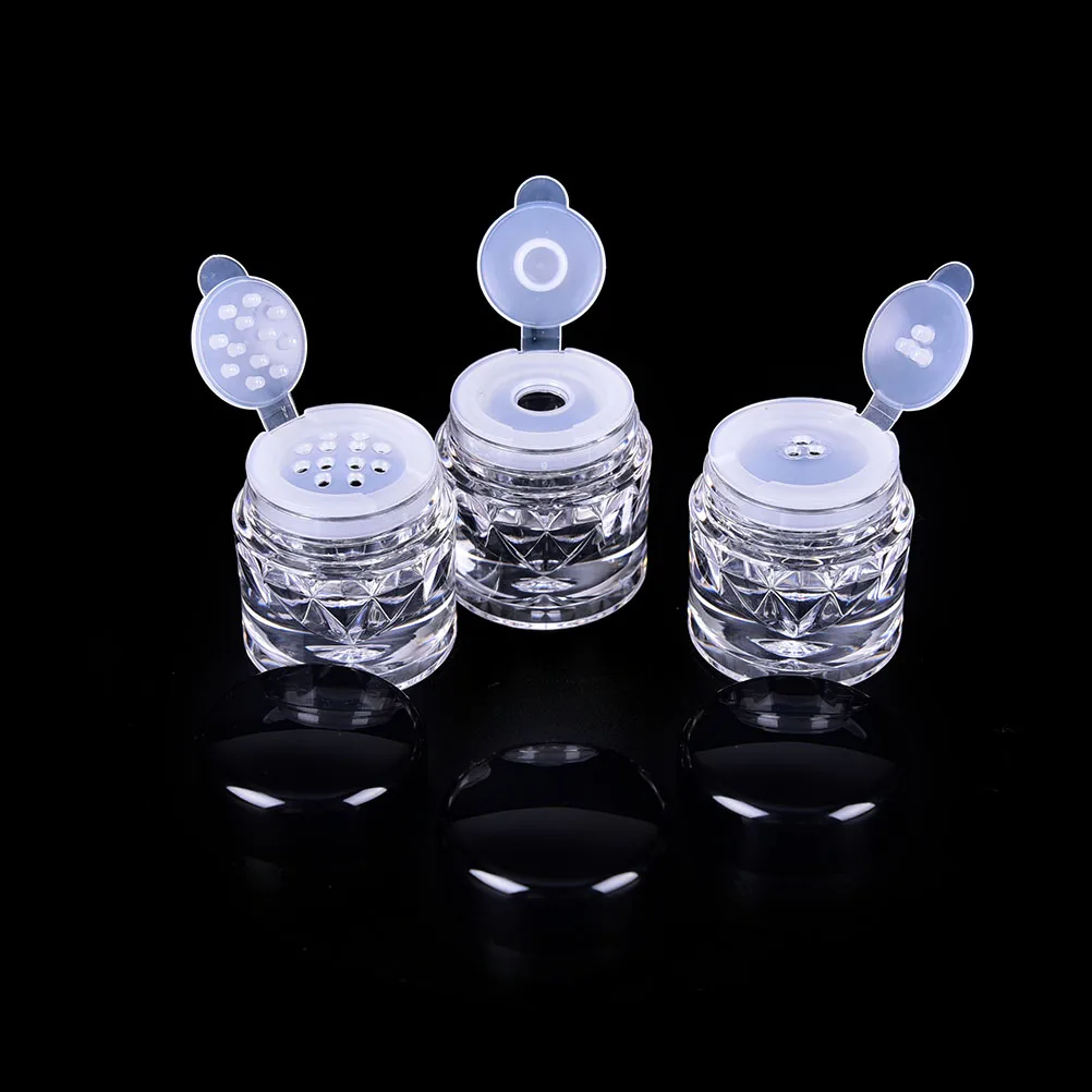 Clear Empry Cosmetic Sifter Loose Powder Jars Container Screw Lid DIY Bottle For Makeup Tools 1Pc 3 Styles
Clear Empry Cosmetic Sifter Loose Powder Jars Container Screw Lid DIY Bottle For Makeup Tools 1Pc 3 Styles
