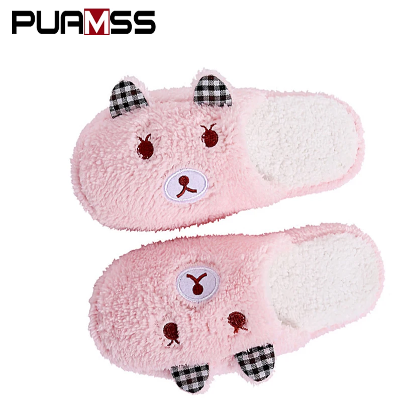 2019 New Lovely Women Slippers Indoor Flip Flop Home Fluff Soft Cartoon Bear Slippers Girls Winter Spring Warm Shoes
2019 New Lovely Women Slippers Indoor Flip Flop Home Fluff Soft Cartoon Bear Slippers Girls Winter Spring Warm Shoes
