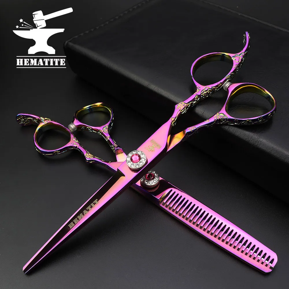 Professional Hairdressing Scissors 6 Inch Hair Clipper Styling Tools Purple Barber Tools Free Shipping
Professional Hairdressing Scissors 6 Inch Hair Clipper Styling Tools Purple Barber Tools Free Shipping
