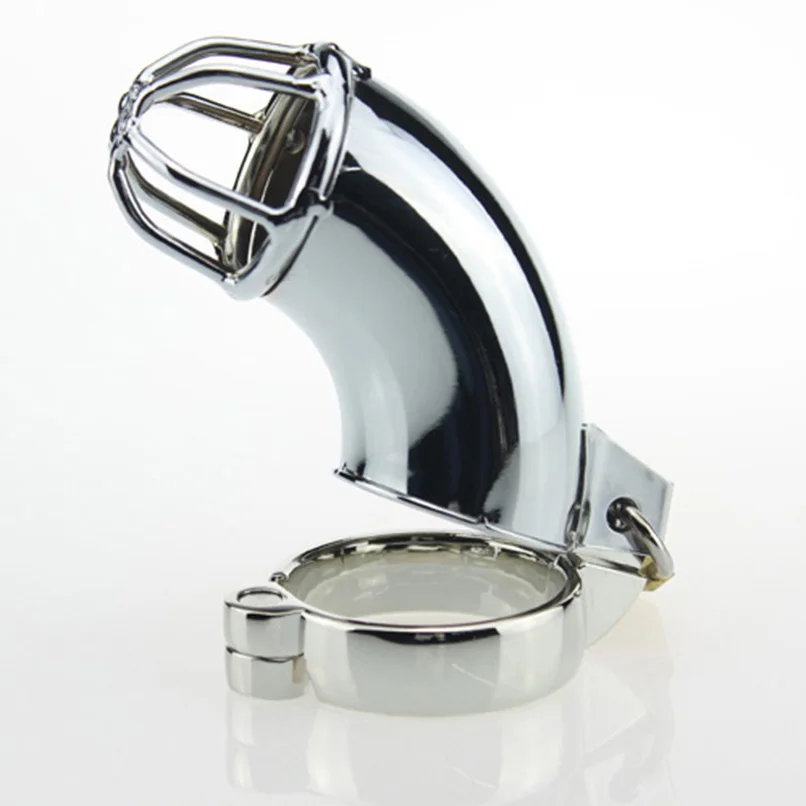 Metal Cock Cage With 3 Size Penis Ring Chastity Device Male Sex Product, Chastity Belt Virginity Lock Penis Cage Sex Toy For Man