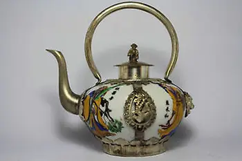 Chinese Old Porcelain Handwork Painting Monkey Tea Pot Garden Decoration 100% real Tibetan Silver Brass
Chinese Old Porcelain Handwork Painting Monkey Tea Pot Garden Decoration 100% real Tibetan Silver Brass