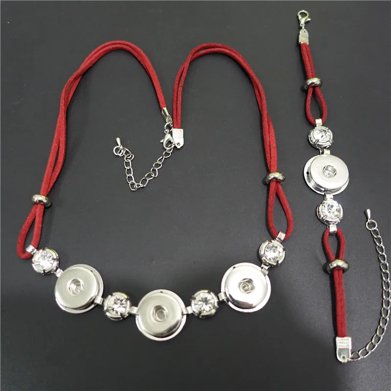 Fashion Metal Ginger Crystal 18mm Snap Buttons Necklace Bracelet Jewelry Set For Women
Fashion Metal Ginger Crystal 18mm Snap Buttons Necklace Bracelet Jewelry Set For Women