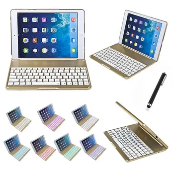 For Apple iPad 6 Air 2 Tablet Luxury Aluminium Folio Bluetooth Keyboard Protective Case Stand Cover With Colorful Backlit Light
For Apple iPad 6 Air 2 Tablet Luxury Aluminium Folio Bluetooth Keyboard Protective Case Stand Cover With Colorful Backlit Light