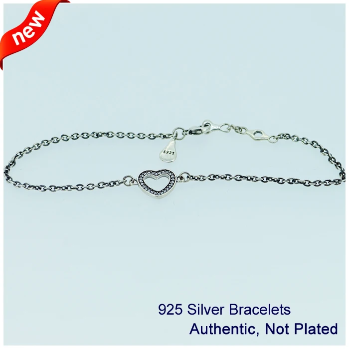 Heart Bracelets with Clear Cubic Zirconia 100% 925 Sterling Silver Jewelry Free Shipping
Heart Bracelets with Clear Cubic Zirconia 100% 925 Sterling Silver Jewelry Free Shipping