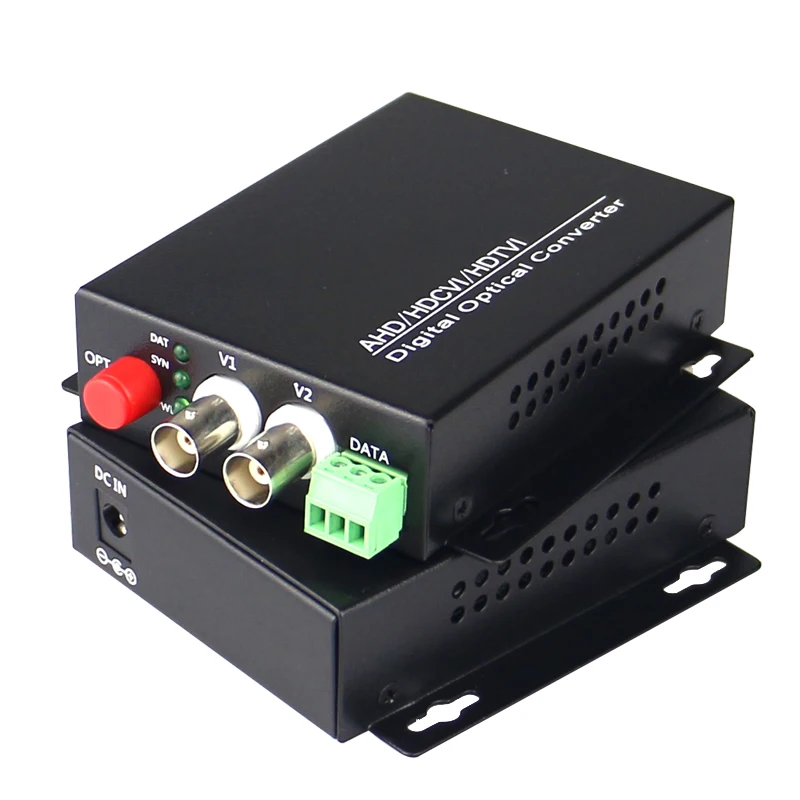 High Quality HD CVI 2 Channel Video Fiber Optical Converters DATA Transmitter Receiver For 720P 960P AHD CVI TVI HD Cameras CCTV
High Quality HD CVI 2 Channel Video Fiber Optical Converters DATA Transmitter Receiver For 720P 960P AHD CVI TVI HD Cameras CCTV