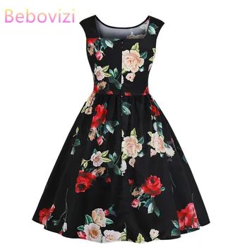 Bebovizi Fashion Women Flower Print Casual Office Elegant Dress 2019 Clothes Vestidos Verano Evening Party Sexy Retro Dresses
Bebovizi Fashion Women Flower Print Casual Office Elegant Dress 2019 Clothes Vestidos Verano Evening Party Sexy Retro Dresses