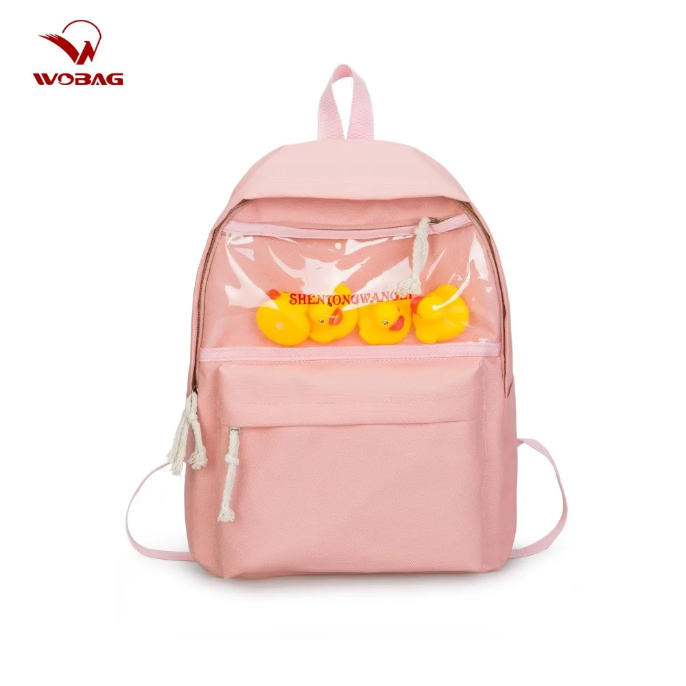 Fashion Women Oxford Cloth Backpack Transparent Print Letters Solid Color Little Yellow Duck Lady College Bag 20-35 Litre Yellow
Fashion Women Oxford Cloth Backpack Transparent Print Letters Solid Color Little Yellow Duck Lady College Bag 20-35 Litre Yellow