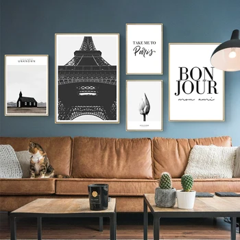 Black and White Landscape Eiffel Tower Paris Wall Art Prints Canvas Paintings POP Poster Picture for Living Room Home Decorative
Black and White Landscape Eiffel Tower Paris Wall Art Prints Canvas Paintings POP Poster Picture for Living Room Home Decorative