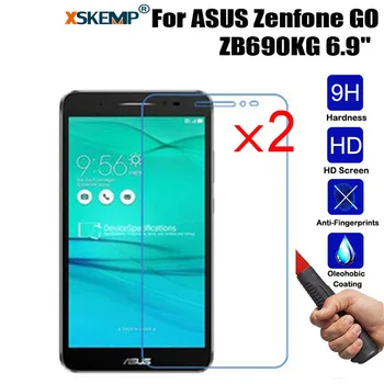 XSKEMP 2Pcs/Lot 9H 0.3mm Tempered Glass Film For ASUS Zenfone GO ZB690KG 6.9" Explosion Proof Tablet PC Screen Protector Cover
XSKEMP 2Pcs/Lot 9H 0.3mm Tempered Glass Film For ASUS Zenfone GO ZB690KG 6.9" Explosion Proof Tablet PC Screen Protector Cover