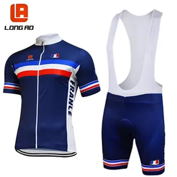 LONG AO France cycling team blue mens short sleeve cycling jersey short sets summer racing clothing Pro Cycling Team clothes
LONG AO France cycling team blue mens short sleeve cycling jersey short sets summer racing clothing Pro Cycling Team clothes