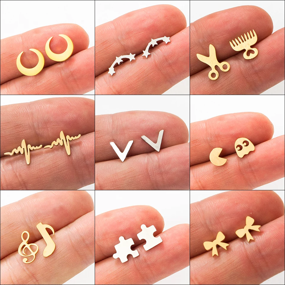 New Fashion accessories simple star stud earring gift for women girl Wholesale 2018 Bowknot fashionJewelry Gold Silver Earrings
New Fashion accessories simple star stud earring gift for women girl Wholesale 2018 Bowknot fashionJewelry Gold Silver Earrings