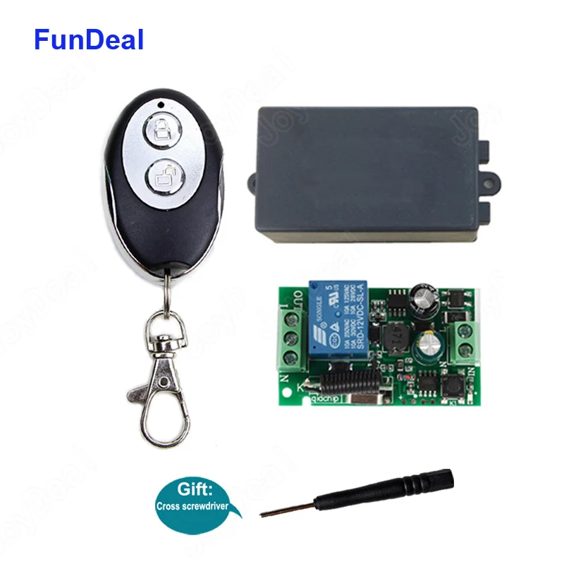 433 MHz Universal Wireless Remote Control Switch AC 110V 220V 1 CH Relay Receiver Module & RF 433Mhz Remote Controls Transmitter
433 MHz Universal Wireless Remote Control Switch AC 110V 220V 1 CH Relay Receiver Module & RF 433Mhz Remote Controls Transmitter