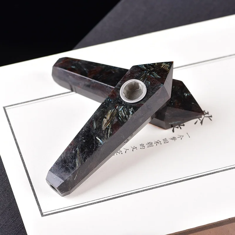 Natural Colorful Fluorite Quartz Crystal Point Smoking Pipe Cigars Pipes Smoking Pipes Healing With Metal Filter
Natural Colorful Fluorite Quartz Crystal Point Smoking Pipe Cigars Pipes Smoking Pipes Healing With Metal Filter