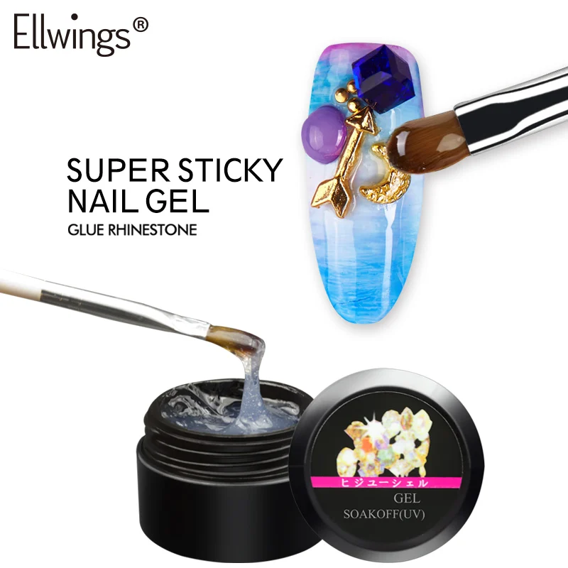 Ellwings 1pcs Glitter Glue Rhinestone UV Gel Nail Polish Transparent Color Adhesives Super Sticky Nail Art Varnish Gel
Ellwings 1pcs Glitter Glue Rhinestone UV Gel Nail Polish Transparent Color Adhesives Super Sticky Nail Art Varnish Gel