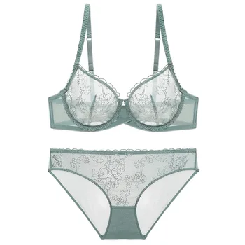 4 colors Ultra-thin Transparent Bra Brief Sets lace embroidery women sexy underwear lingerie set push up big cup intimates
4 colors Ultra-thin Transparent Bra Brief Sets lace embroidery women sexy underwear lingerie set push up big cup intimates