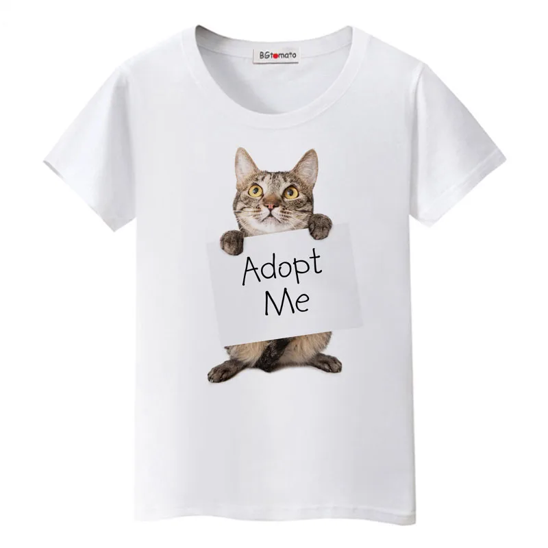 BGtomato new style super funny cat tshirt womens lovely trendy shirt cheap sale original brand good quality t-shirt casual tops
BGtomato new style super funny cat tshirt womens lovely trendy shirt cheap sale original brand good quality t-shirt casual tops