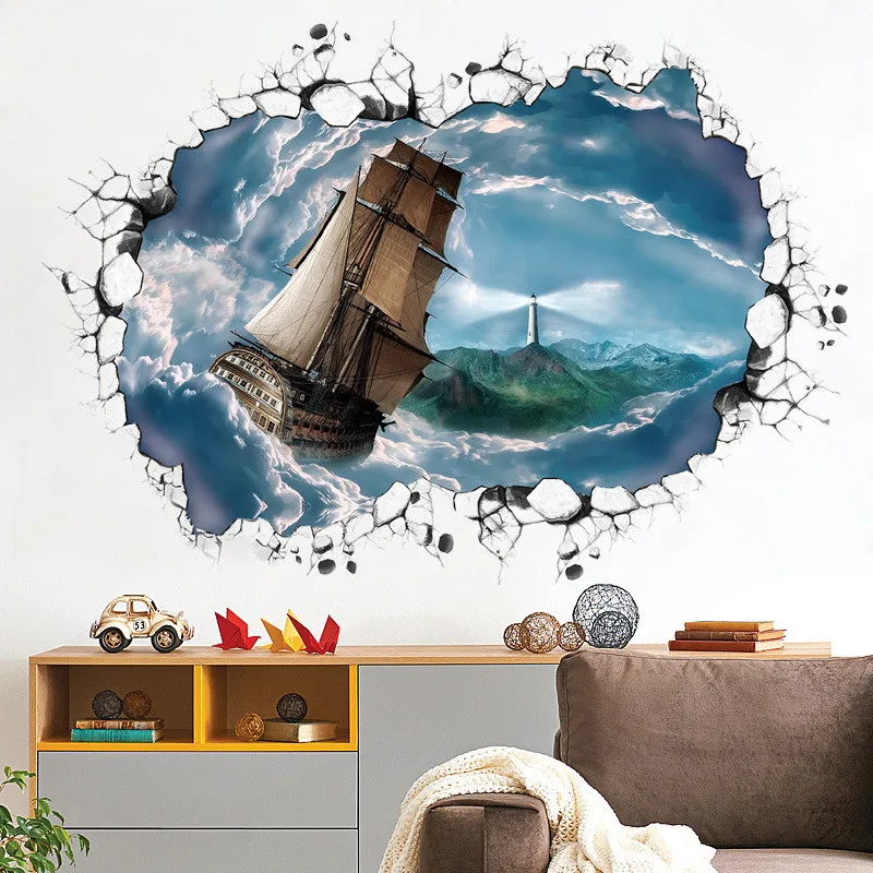 Sailing Wallpaper Carrack TV Wall Sticker Corridor Adornment TV Wall Window Decal Home Decor Bedroom Decoration DIY Ship Poster
Sailing Wallpaper Carrack TV Wall Sticker Corridor Adornment TV Wall Window Decal Home Decor Bedroom Decoration DIY Ship Poster