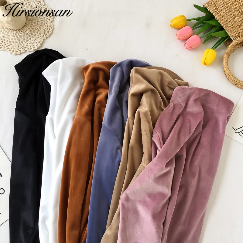 Hirsionsan Soft Korean Velvet Pullovers Winter Turtleneck Women Bodycon Basic Pullover Long Sleeve Pull Femme Velour Female Top
Hirsionsan Soft Korean Velvet Pullovers Winter Turtleneck Women Bodycon Basic Pullover Long Sleeve Pull Femme Velour Female Top