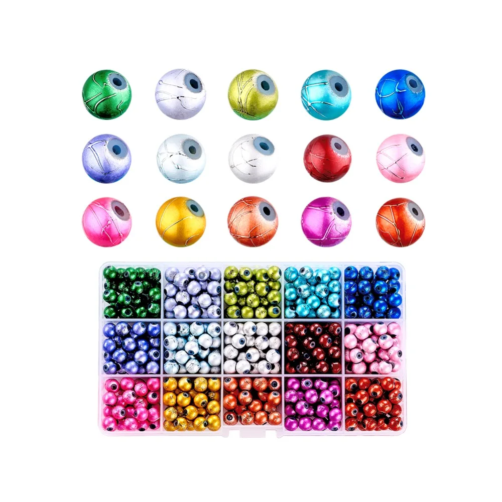 Pandahall 1Box 15 Color Baking Painted Drawbench Glass Beads Round Mixed Color For Jewelry Finding Making Necklace Bracelet,8mm
Pandahall 1Box 15 Color Baking Painted Drawbench Glass Beads Round Mixed Color For Jewelry Finding Making Necklace Bracelet,8mm