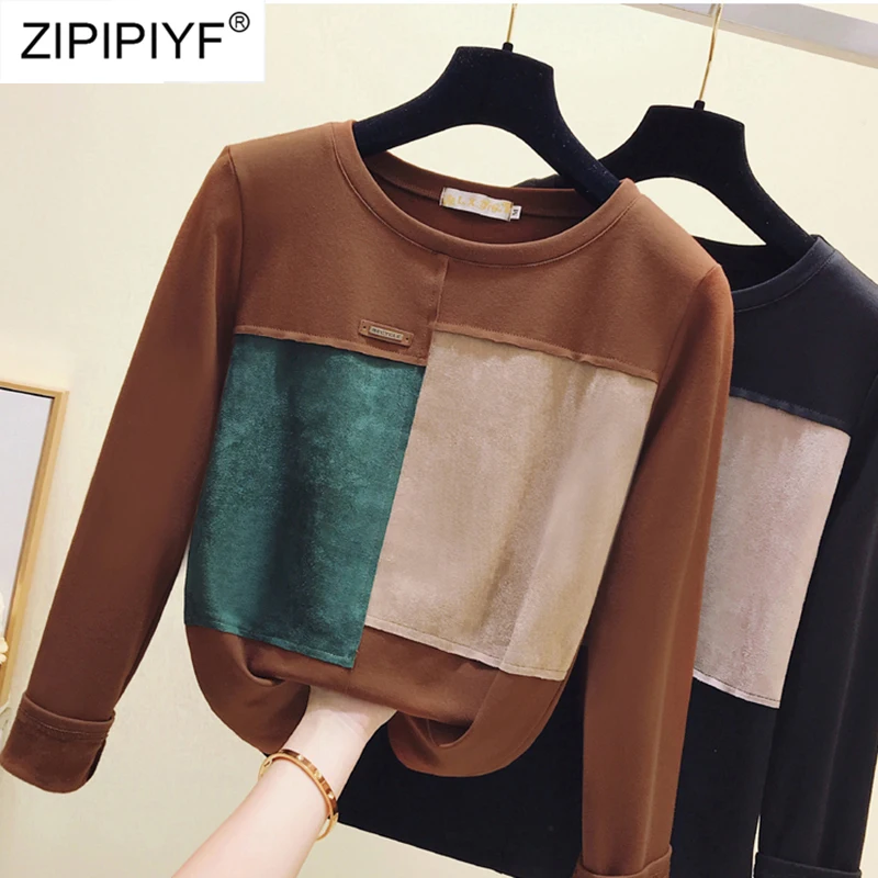 Size S-2XL High Quality Autumn 2018 Fashion Casual Women Knitted Shirt Elegant O-Neck Long Sleeve Patchwork Women Clothing H5002
Size S-2XL High Quality Autumn 2018 Fashion Casual Women Knitted Shirt Elegant O-Neck Long Sleeve Patchwork Women Clothing H5002