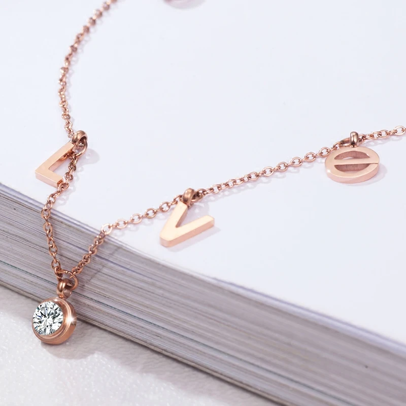 YUN RUO Titanium Steel Jewelry Rose Gold Color Love Zircon Anklet Woman Fashion Accessories Wholesale Never Fade Free Shipping
YUN RUO Titanium Steel Jewelry Rose Gold Color Love Zircon Anklet Woman Fashion Accessories Wholesale Never Fade Free Shipping