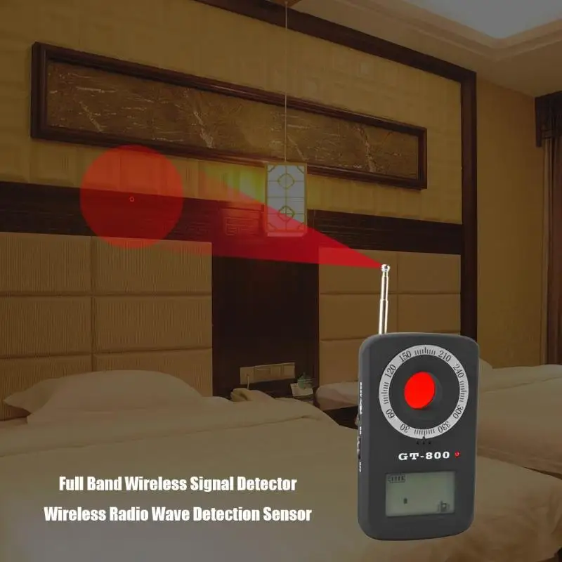 EU GT-800 Wireless Signal Security Detector Mini Full Band Radio Wave Sensor Detection Against Eavesdropping Protection Security
EU GT-800 Wireless Signal Security Detector Mini Full Band Radio Wave Sensor Detection Against Eavesdropping Protection Security