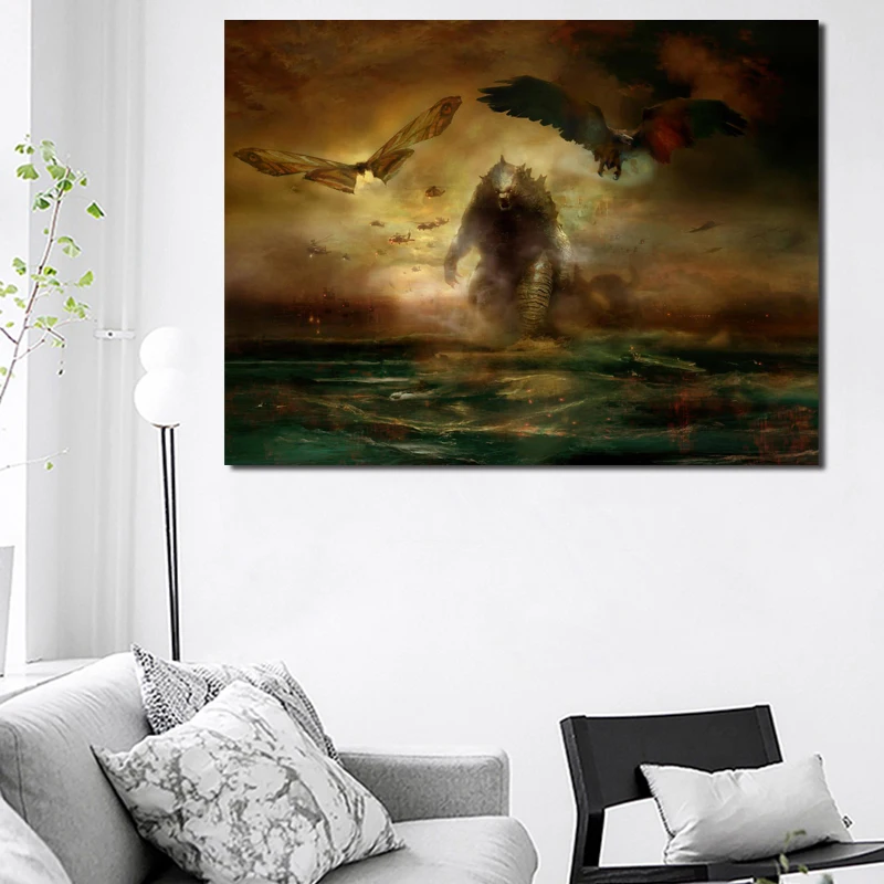 Godzilla King Of The Monsters Mothra Canvas Posters Prints Wall Art Painting Oil Decorative Picture Home Decoration Accessories
Godzilla King Of The Monsters Mothra Canvas Posters Prints Wall Art Painting Oil Decorative Picture Home Decoration Accessories