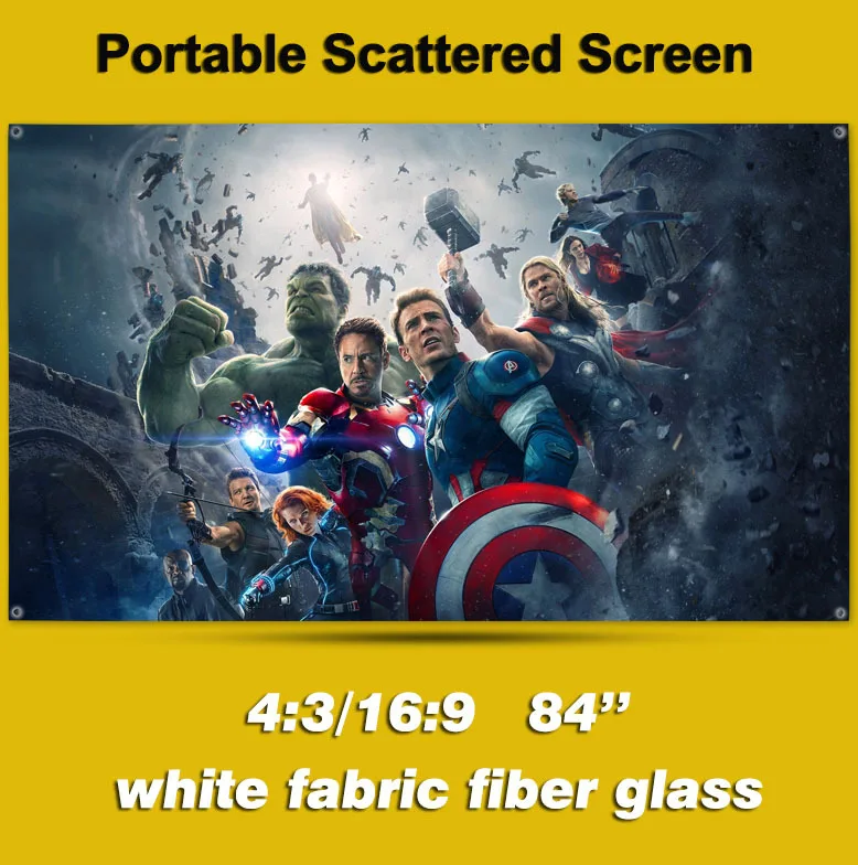 84 inches 4:3 Portable Scattered Screen Wall Mounted White Fabric Fiber Glass Projector Screen for LED LCD HD Movie Projection 84 inches 4:3 Portable Scattered Screen Wall Mounted White Fabric Fiber Glass Projector Screen for LED LCD HD Movie Projection<br><br>Aliexpress