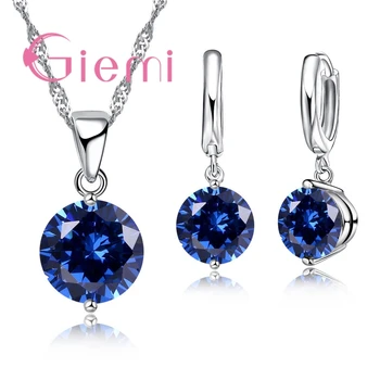 Beautiful Bright 925 Sterling Silver Earrings Necklace Pedant Crystal Jewelry Sets Clear Cubic Zircon For Women Wedding
Beautiful Bright 925 Sterling Silver Earrings Necklace Pedant Crystal Jewelry Sets Clear Cubic Zircon For Women Wedding