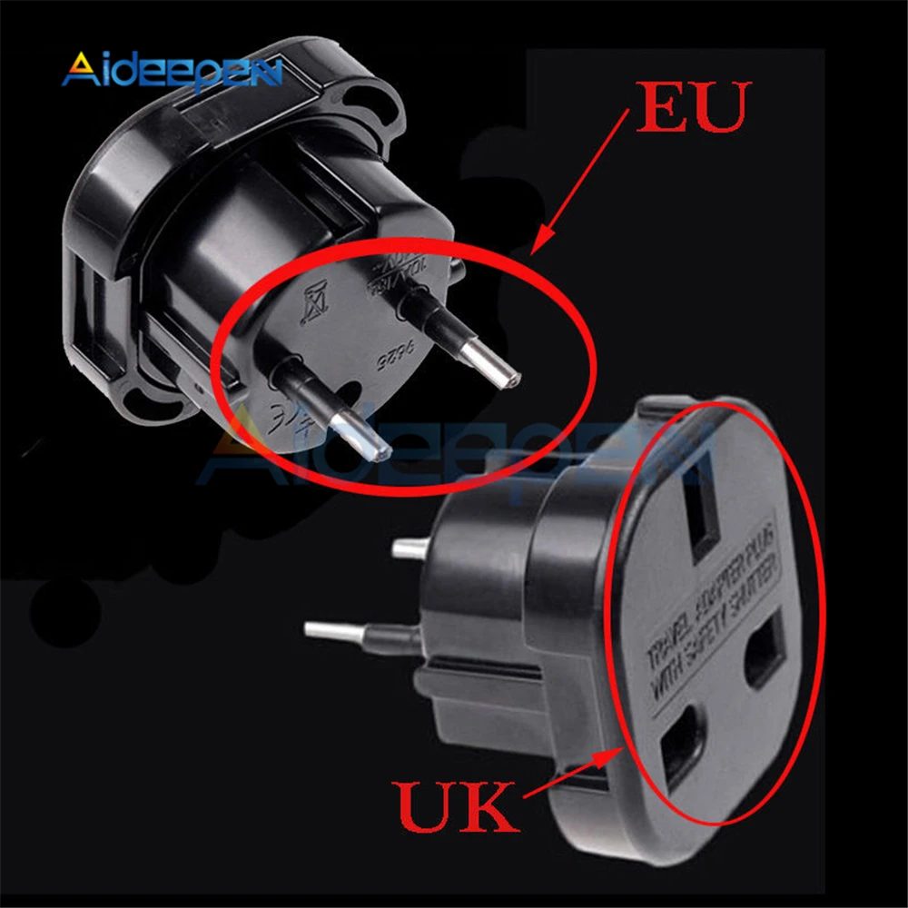Universal Travel UK to EU Euro Plug AC Power Charger Adapter Converter Socket 2 Pin Wall Plug Socket Black
Universal Travel UK to EU Euro Plug AC Power Charger Adapter Converter Socket 2 Pin Wall Plug Socket Black
