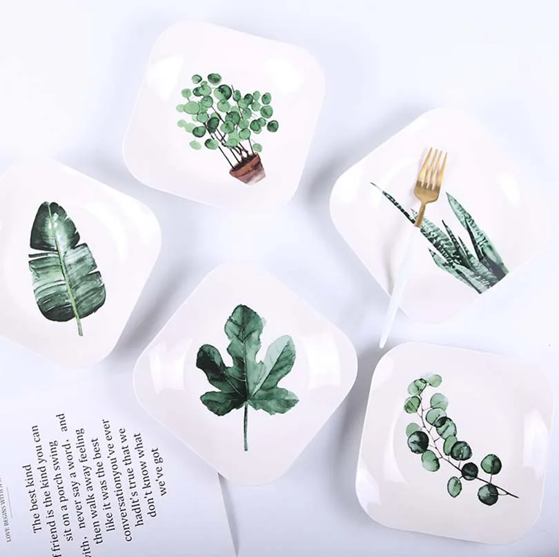5 Style Green Plants Porcelain Dinner Plate Set 8 inch Tableware Wholesale Ceramic Dessert Plate Dinnerware Cake Plate
5 Style Green Plants Porcelain Dinner Plate Set 8 inch Tableware Wholesale Ceramic Dessert Plate Dinnerware Cake Plate