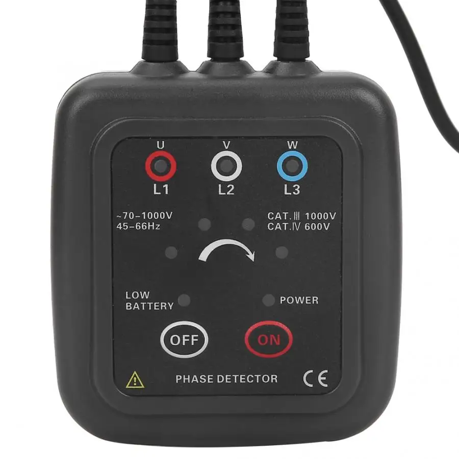 ETCR1000C Non-Contact Phase Sequence Detector Magnetic Base Phase Meter AC 70-1000V Live Wire Simple Power Examination
ETCR1000C Non-Contact Phase Sequence Detector Magnetic Base Phase Meter AC 70-1000V Live Wire Simple Power Examination