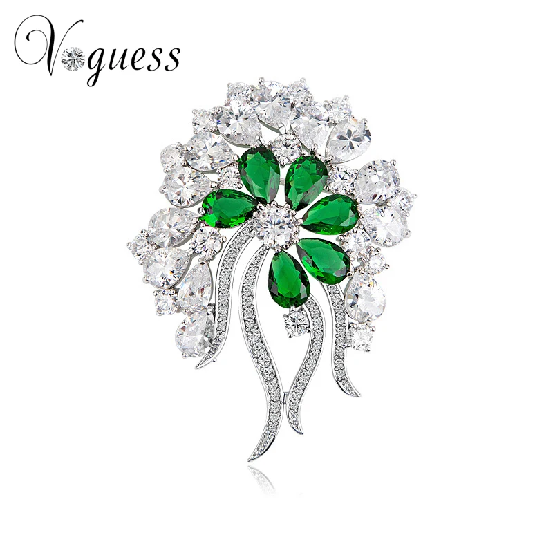VOGUESS Luxury Crystal Accessories Clear CZ Stones Wedding Flower Brooches for Womwen Bridal Brooch Bouquet Jewelry
VOGUESS Luxury Crystal Accessories Clear CZ Stones Wedding Flower Brooches for Womwen Bridal Brooch Bouquet Jewelry