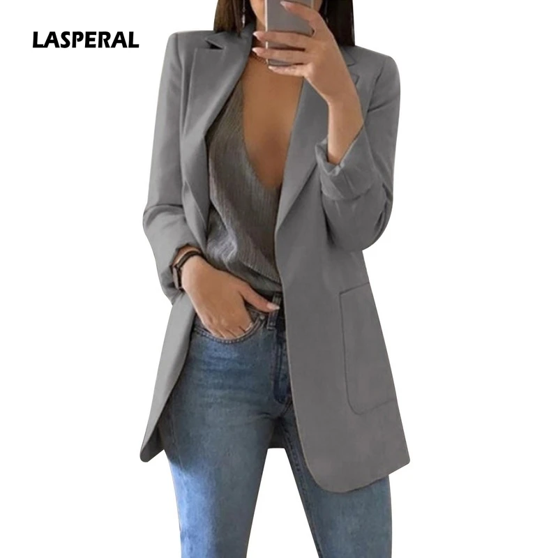 LASPERAL Blazer Jackets Women Suit European Style 2019 Spring Fashion Work Style Suit Ladies Blazer Long Sleeve Blazer Outerwear
LASPERAL Blazer Jackets Women Suit European Style 2019 Spring Fashion Work Style Suit Ladies Blazer Long Sleeve Blazer Outerwear