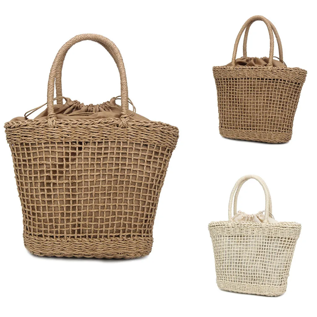 OCARDIAN Handbag Women's Fashion Straw Woven Bag Solid Color Shoulder Bag Wild Casual Hollow Bag a13
OCARDIAN Handbag Women's Fashion Straw Woven Bag Solid Color Shoulder Bag Wild Casual Hollow Bag a13