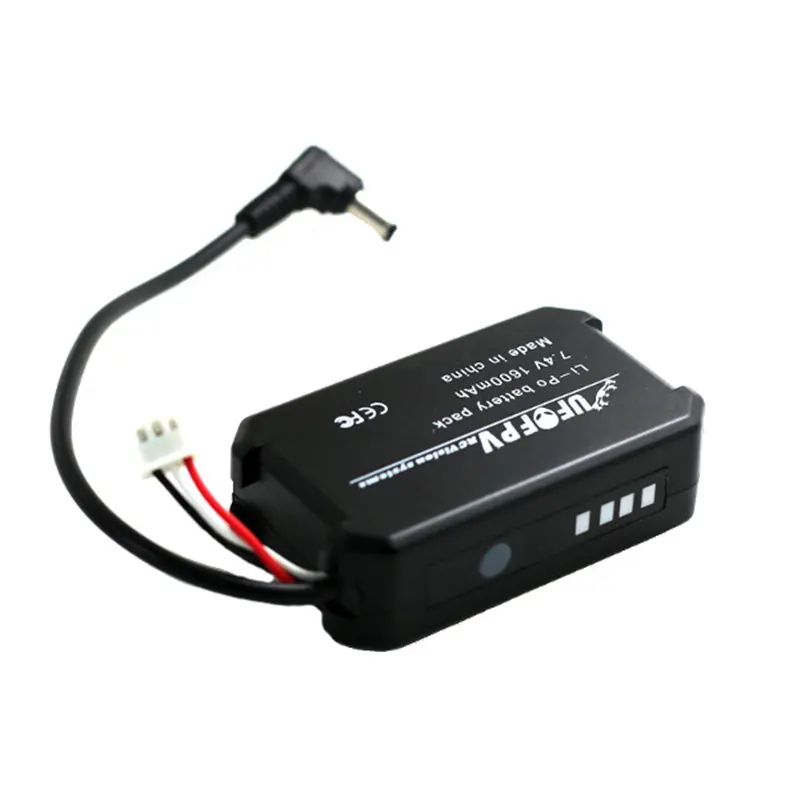 UFOFPV 7.4V 1600mAh Lipo Battery Rechargeable Pack LED Indicator Tester For Fatshark HD2 / V3 FPV Video Goggles VR Headset
UFOFPV 7.4V 1600mAh Lipo Battery Rechargeable Pack LED Indicator Tester For Fatshark HD2 / V3 FPV Video Goggles VR Headset