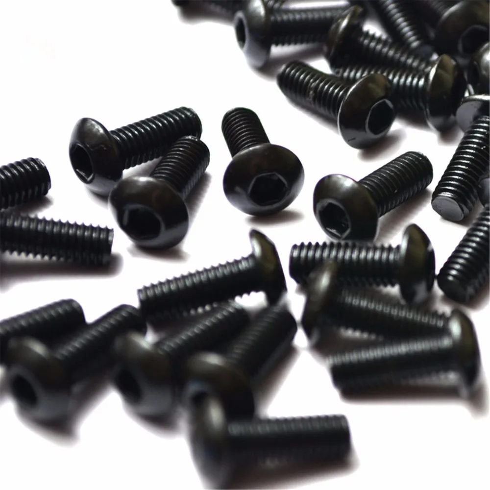 100PCS M4 Black 10.9 Button Dome Head Screw Round Head Bolts Mushroom Head Bolt M4*20/25/30/35/40/45/50mm
100PCS M4 Black 10.9 Button Dome Head Screw Round Head Bolts Mushroom Head Bolt M4*20/25/30/35/40/45/50mm