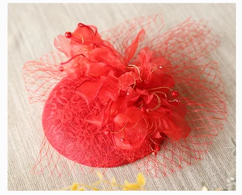 Fairy Red Pink Mesh Gauze Fascinator Hat Hair Clip Vintage Wedding Bridesmaid Headwear Derby Party Lace Ladies Sinamay Headdress
Fairy Red Pink Mesh Gauze Fascinator Hat Hair Clip Vintage Wedding Bridesmaid Headwear Derby Party Lace Ladies Sinamay Headdress