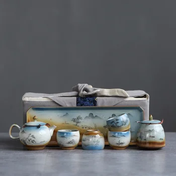 TANGPIN ceramic teapot with 4 cups japanese tea sets portable travel tea sets drinkware
TANGPIN ceramic teapot with 4 cups japanese tea sets portable travel tea sets drinkware