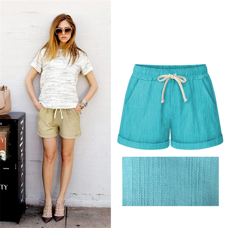 Summer fashion wide leg loose plus size (M-8XL) three points shorts women summer beach casual solid color shorts women B438
Summer fashion wide leg loose plus size (M-8XL) three points shorts women summer beach casual solid color shorts women B438